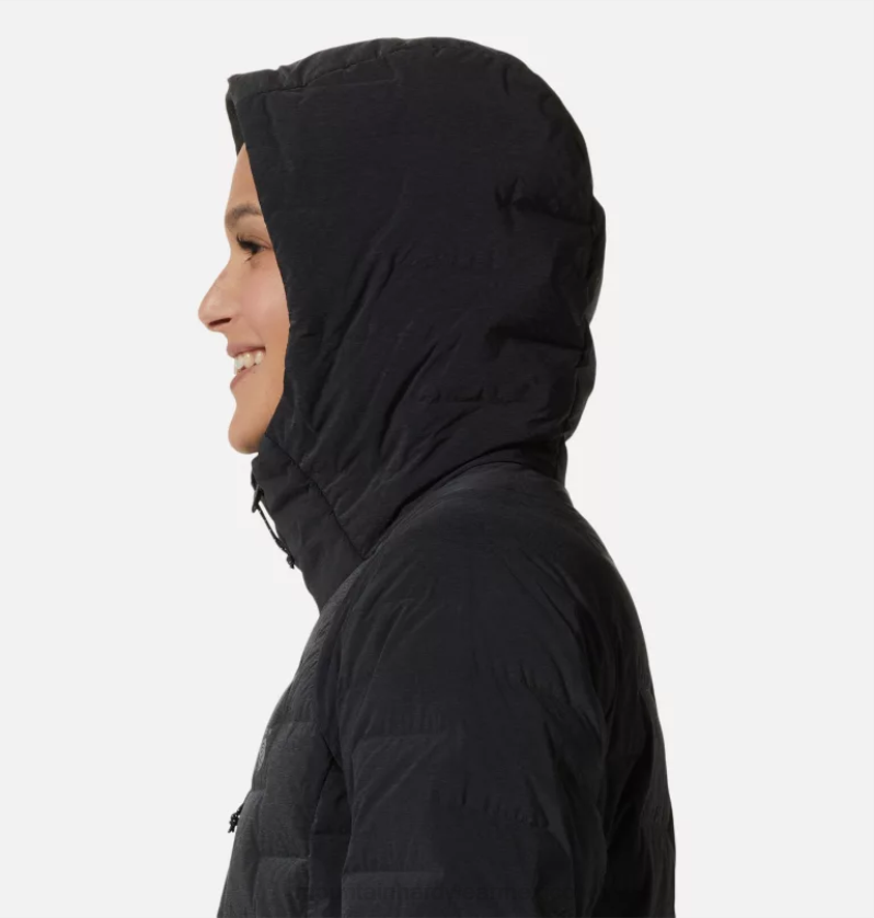 mujer tapas Brezo de tormenta oscura Mountain Hardwear sudadera con capucha estirable 84RX525 - Image 3