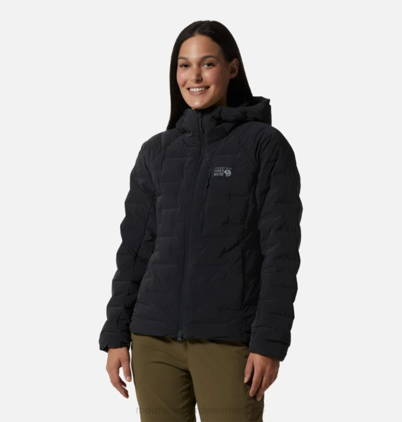 mujer tapas Brezo de tormenta oscura Mountain Hardwear sudadera con capucha estirable 84RX525 - Image 1