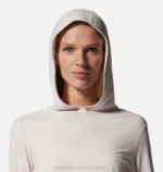 mujer tapas estampado de tinte disperso de sprite blanco Mountain Hardwear sudadera con capucha de manga larga del lago del cráter 84RX592 - Image 2