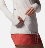 mujer tapas estampado de tinte disperso de sprite blanco Mountain Hardwear sudadera con capucha de manga larga del lago del cráter 84RX592 - Image 4