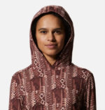 mujer tapas estampado geográfico de pasas lavadas Mountain Hardwear sudadera con capucha de manga larga del lago del cráter 84RX591 - Image 3