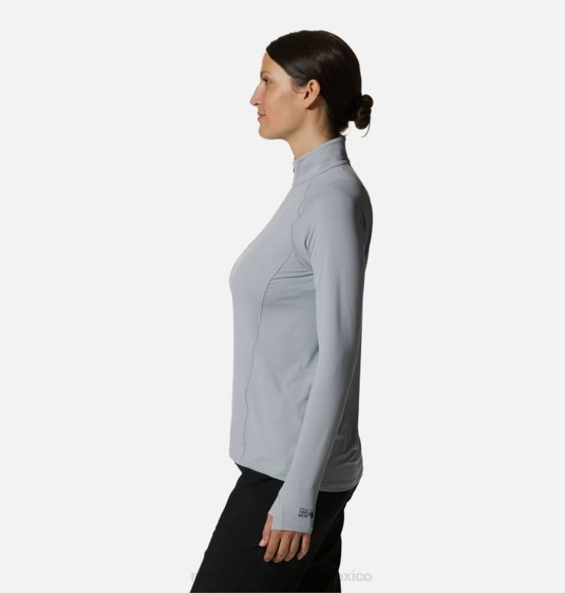 mujer tapas glacial Mountain Hardwear lago del cráter 1/4 zip 84RX597 - Image 2