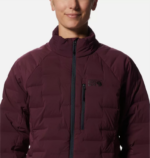 mujer tapas rojo cacao Mountain Hardwear chaqueta elástica 84RX529 - Image 3